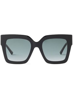 Jimmy Choo Eyewear lunettes de soleil Edna à monture carrée - Noir
