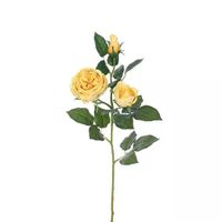 Engelse Roos Tak Geel 64 cm kunstplant - Buitengewoon de Boet