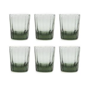 Brût Homeware, Set van 6, Espresso Glas 7 CL, groen