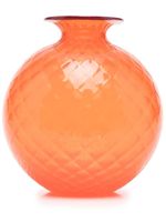 Venini vase en verre à losanges - Orange - thumbnail