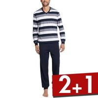 Schiesser Day and Night Long Pyjama With Cuffs - thumbnail