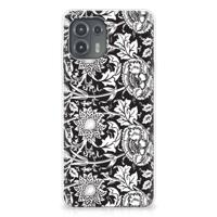 Motorola Edge 20 Lite | TPU Case | Black Flowers