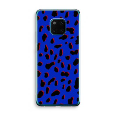 Blue Leopard: Huawei Mate 20 Pro Transparant Hoesje