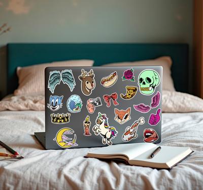 Willekeurige ontwerpen ingesteld laptop sticker