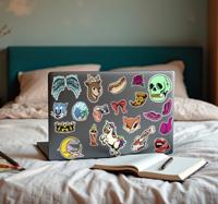 Willekeurige ontwerpen ingesteld laptop sticker