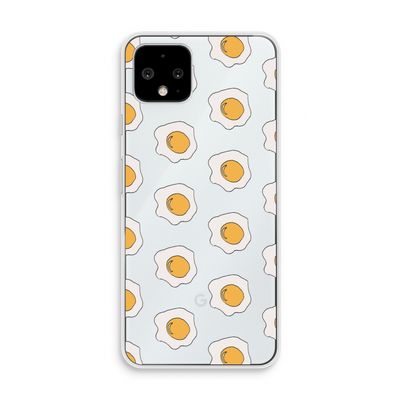 Bacon to my eggs #1: Pixel 4 Transparant Hoesje