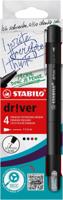 STABILO dr!ver fineliner, fijne punt, geassorteerde kleuren, blister van 4 stuks
