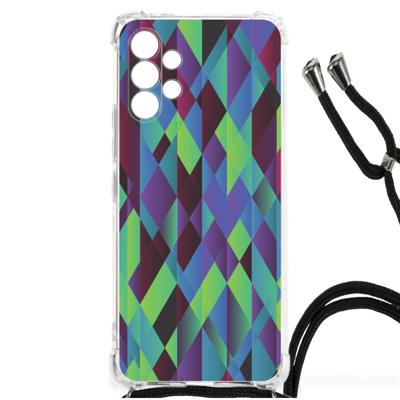 Samsung Galaxy A13 4G Shockproof Case Abstract Green Blue