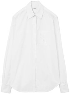 Burberry chemise en broderie anglaise - Blanc