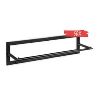 LIROdesign kapstok Berlijn - wandkapstok zwart - 80cm