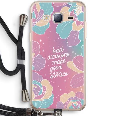 Good stories: Samsung Galaxy J3 (2016) Transparant Hoesje met koord