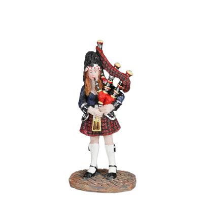 Carnaval bagpiper woman l3,5xb2,5xh8 cm - Luville