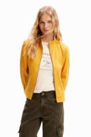 Slim fit bikerjack - YELLOW - S