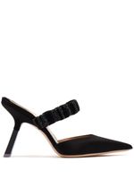 Sebastian Milano mules Tina 95 mm en cuir - Noir - thumbnail