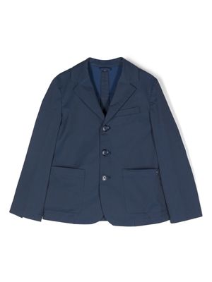 Emporio Armani Kids blazer à revers crantés - Bleu