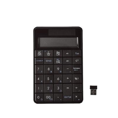 MC-56AG 2 in 1 2.4G USB Numeric Wireless toetsenbord & Calculator met LCD Display (zwart)