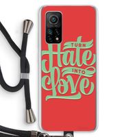 Turn hate into love: Xiaomi Mi 10T 5G Transparant Hoesje met koord