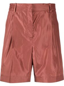 Valentino Garavani short en soie à taille haute - Rouge