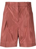 Valentino Garavani short en soie à taille haute - Rouge - thumbnail