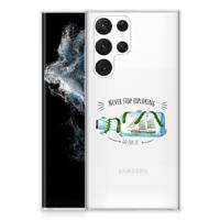 Samsung Galaxy S22 Ultra Telefoonhoesje met Naam Boho Bottle Samsung Galaxy S22 Ultra Telefoonhoesje met Naam Boho Bottle
