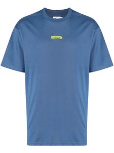 izzue t-shirt en coton à logo imprimé - Bleu