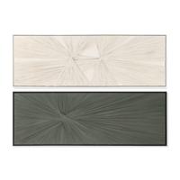 Schilderij Home ESPRIT Groen Beige Modern 153 x 4,5 x 53 cm (2 Stuks)