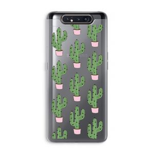 Cactus Lover: Samsung Galaxy A80 Transparant Hoesje