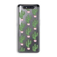 Cactus Lover: Samsung Galaxy A80 Transparant Hoesje