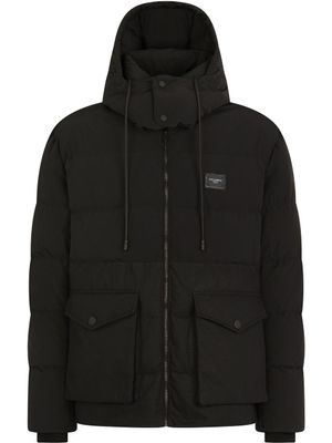 Dolce & Gabbana doudoune à capuche - Noir