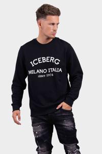 Iceberg 5C Felpa Milano Sweater Heren Zwart - Maat S - Kleur: Zwart | Soccerfanshop