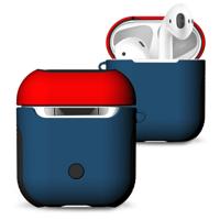 Matte Rubber verf + PC klaar voor Bluetooth koptelefoon zaak anti-verloren opbergtas voor AirPods