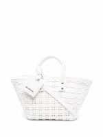 Balenciaga sac cabas XS Bistro Basket - Blanc - thumbnail