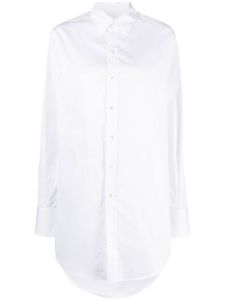 SA SU PHI chemise en coton à coupe mi-longue - Blanc