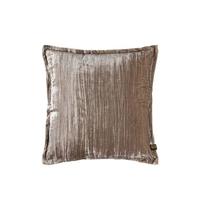 PTMD Senny Sierkussen - 60x3x60 cm - Fluweel - Taupe