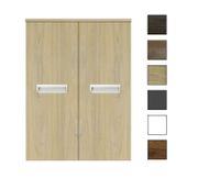 Sanicare kolomkast met inliggende greep 67x90x32cm grey-wood