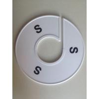 Maatring 11 cm wit/zwart S