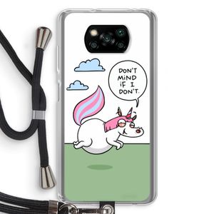 Unicorn: Xiaomi Poco X3 Pro Transparant Hoesje met koord