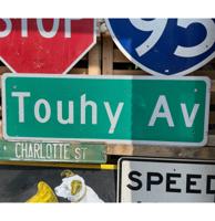 Touhy Avenue Straatnaambord Origineel USA 137 x 46 cm
