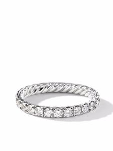 David Yurman bague Eden ornée de diamants - Argent