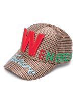 Walter Van Beirendonck casquette en coton à patch logo - Marron - thumbnail