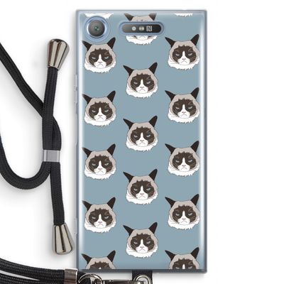 It's a Purrr Case: Sony Xperia XZ1 Transparant Hoesje met koord
