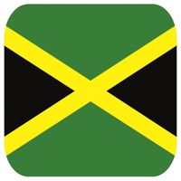 Glas viltjes met Jamaicaanse vlag 15 st
