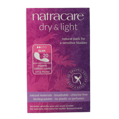 Natracare Dry & light pads 20 Stuks