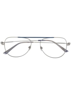 Calvin Klein lunettes de vue à monture pilote - Gris