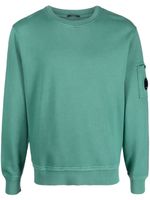 C.P. Company sweat en coton à patch logo - Vert