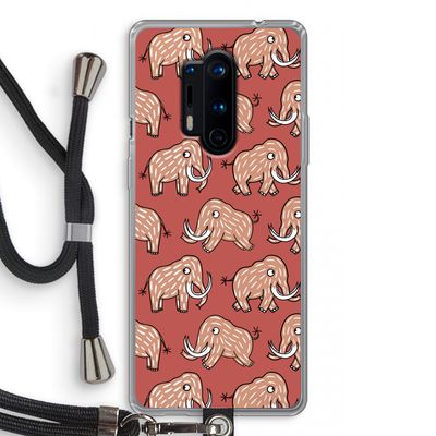 Mammoet: OnePlus 8 Pro Transparant Hoesje met koord