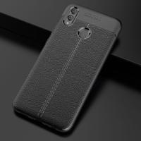 Litchi textuur TPU schokbestendige bij Huawei Honor 8 X (zwart)