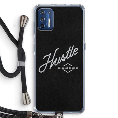 Hustle: Motorola Moto G9 Plus Transparant Hoesje met koord
