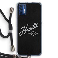 Hustle: Motorola Moto G9 Plus Transparant Hoesje met koord