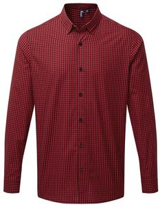 Premier Workwear PW252 Maxton Check Mens Long Sleeve Shirt